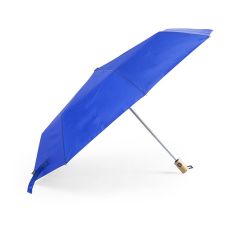 Parapluie Keitty Ouverture et Fermeture Automatiques. Système Anti-Vent. Poignée en Bambou. Étui Pongee RPET Inclus Pongée 190T RPET