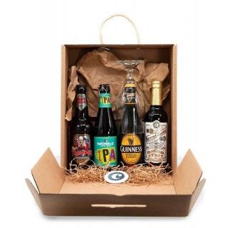 Pack British : 4 bouteilles de bière personnalisées + audiocata + cadeaux